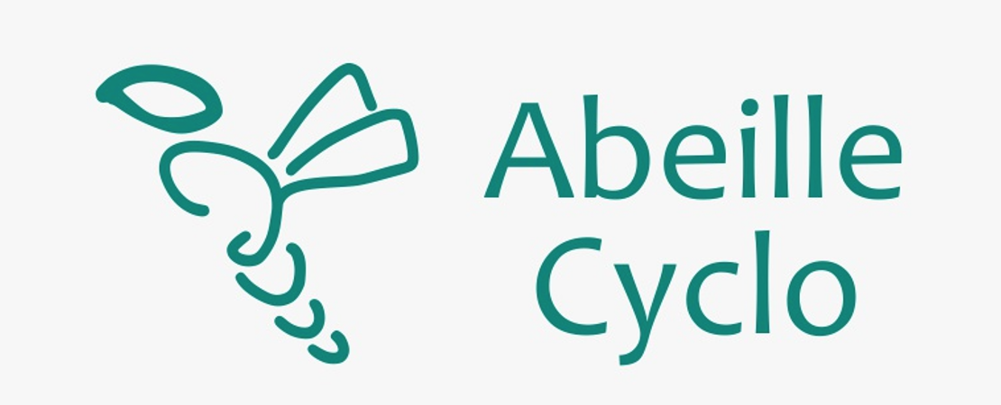 Nouveau logo Abeille Cyclotourisme 2025 - un e abeille style bibindomme